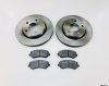 2 x Front Brake Disc & Brake Pads for Jeep Wrangler JK 2007-2018 BRK/JK/017A